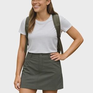 Eddie Bauer Golf Skort Athletic‎ Outdoor Stretch Pockets Gray Womens Size 6
